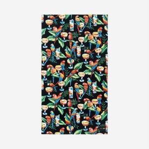 NEW SLOWTIDE cocktail party beach towel in black
